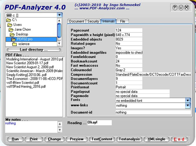 Free PDF Analyzer 2.6 full