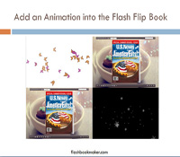 add an animation into the flash flipping book