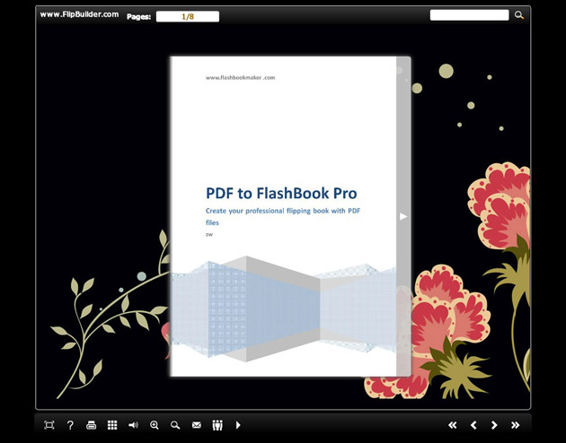 Windows 8 FlashBook Template Pack for Flower full