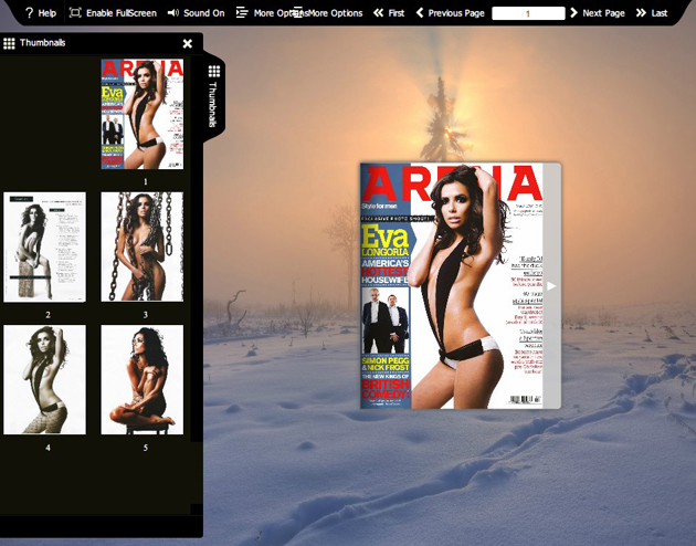 Flash flip book theme of Webshots software