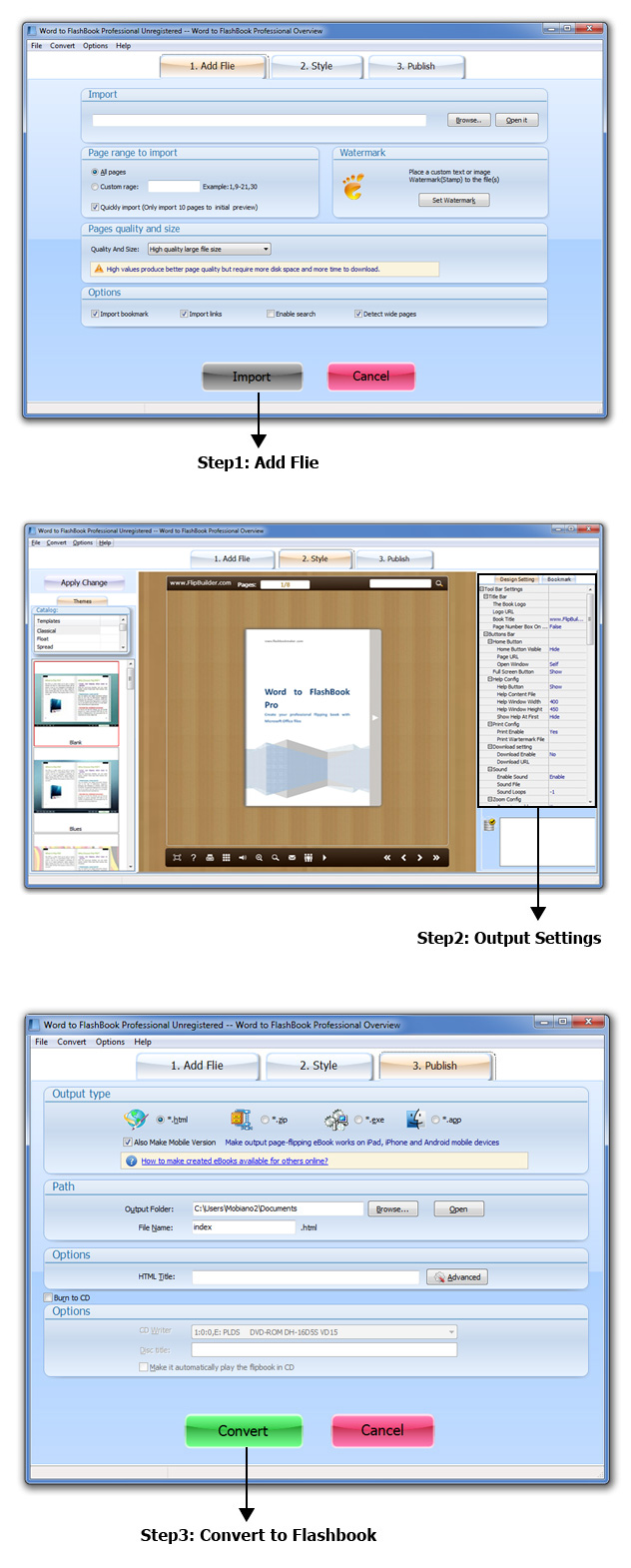 Word to FlashBook Professional 2.9 full